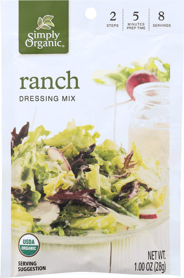 Simply Organic Dressing Mix Ranch 1 Oz