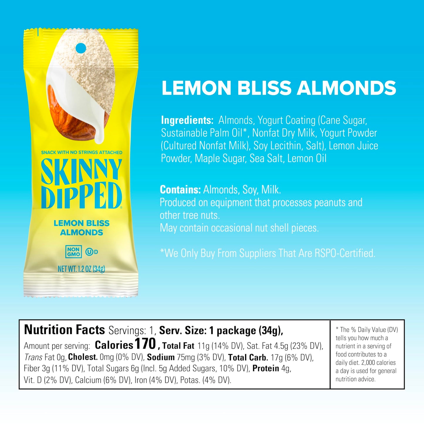 SkinnyDipped Snack Attack Almond Variety Pack, Chocolate Covered Almonds, Low Sugar, Gluten Free, Healthy Snack, 1.2 Ounce Bags
