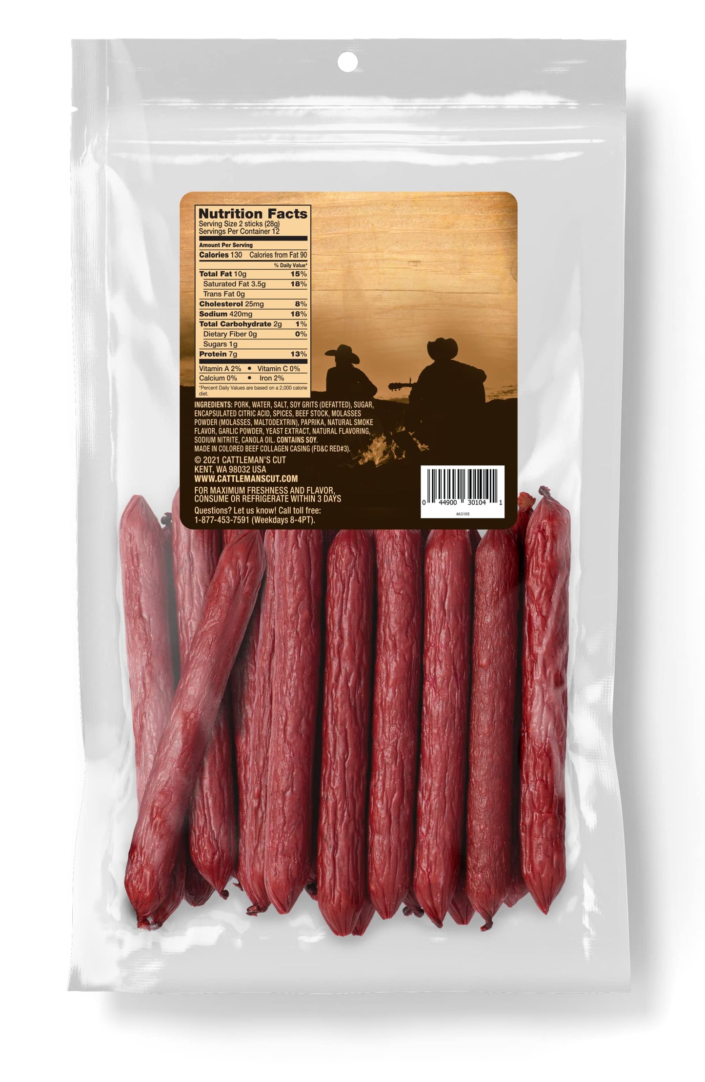 Cattlemans Cut Smoked Sausages, 12 Ounce, Model 53400, Pack of 1
