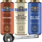 Ghirardelli Sea Salt Caramel, White Chocolate and Caramel Flavored Sauce 16 oz Bottles (Pack of 3) with Ghirardelli Stamped Bari