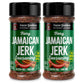 Sauce Goddess Fiery Jamaican Jerk Spice Shaker (2-Pack) - Seasonings and Spices for Cooking with Caribbean Flavors! For Chicken,