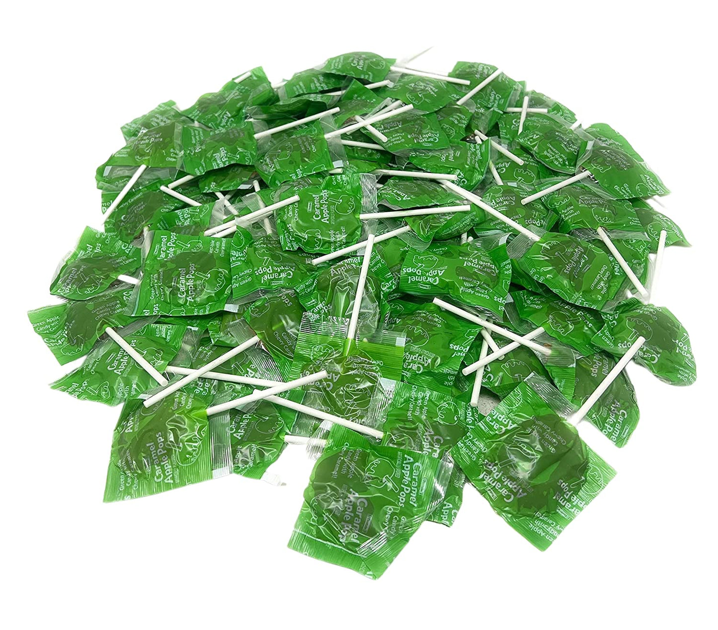 Assortit Caramel Apple Tootsie Pops Bulk Lollipops 4 lbs (64 Oz) Resealable Bag Brown 100+ Pieces