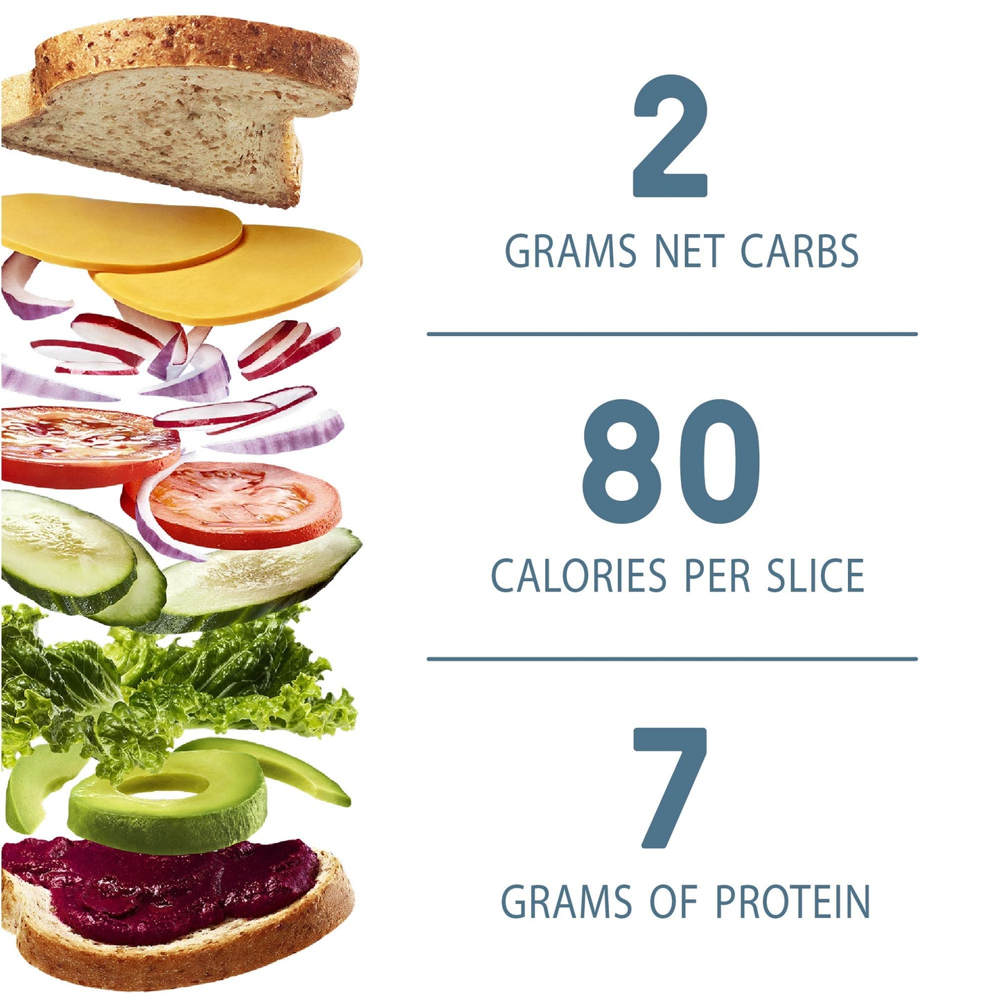 Carbonaut Low Carb Bread, Keto Bread, Keto-Certified Food, Snack, Meals, Non-Gmo, Vegan Bread Pack Of 4 (Low Carb White)