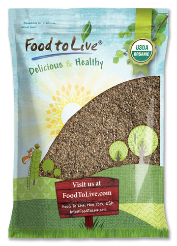 Food To Live Organic Chia Seeds Powder, 4 Pounds Non-Gmo Meal, Ground Raw, Cold Milled, Kosher, Vegan, Bulk. Rich In Omega-3, Fiber, Protein. Great As Thicker. For Baking, Salads, Smoothies.