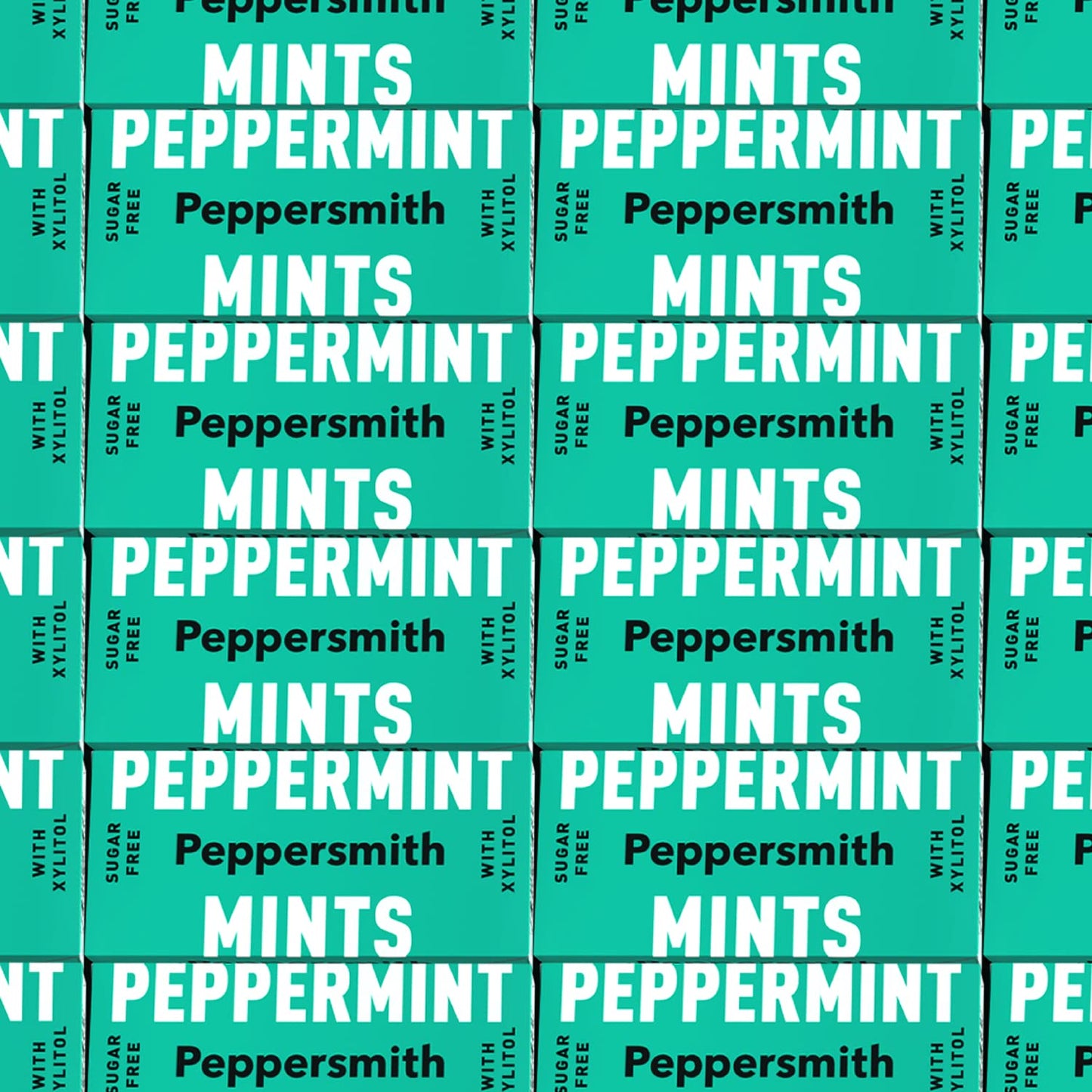 Peppersmith 100% Xylitol Mints, Fine English Peppermint, 25 Mints 15 g (Pack of 12, Total 300 Mints)