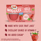 Dole Wiggles No Sugar Added Strawberry Fruit Juice Gels Snacks, 4.3oz 24 Total Cups, Gluten & Dairy Free, Bulk Lunch Snacks for