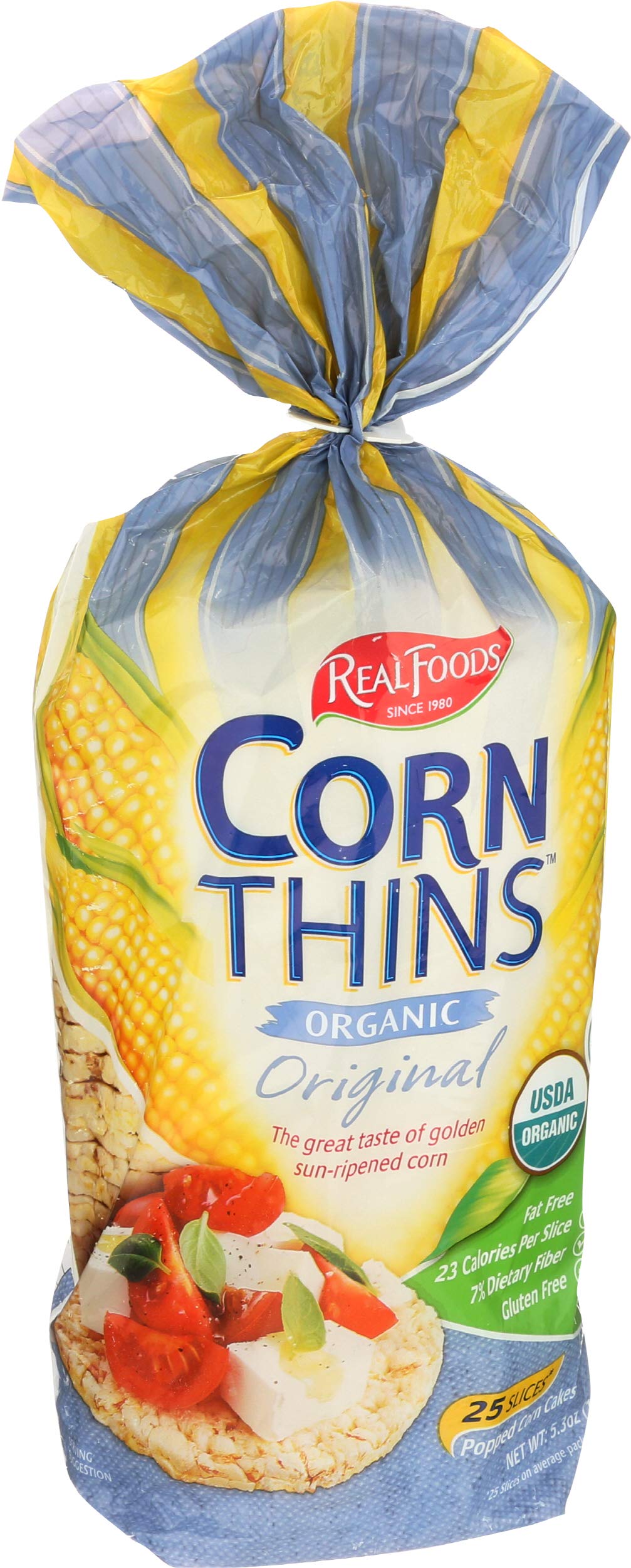 Real Foods Original Organic Corn Thins - 5.3 Oz