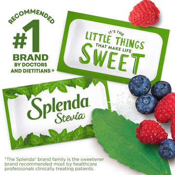 Splenda Stevia Zero Calorie Sweetener, Plant Based Sugar Substitute Granulated Powder, Single Serve Packets, 500 Count (Pack Of