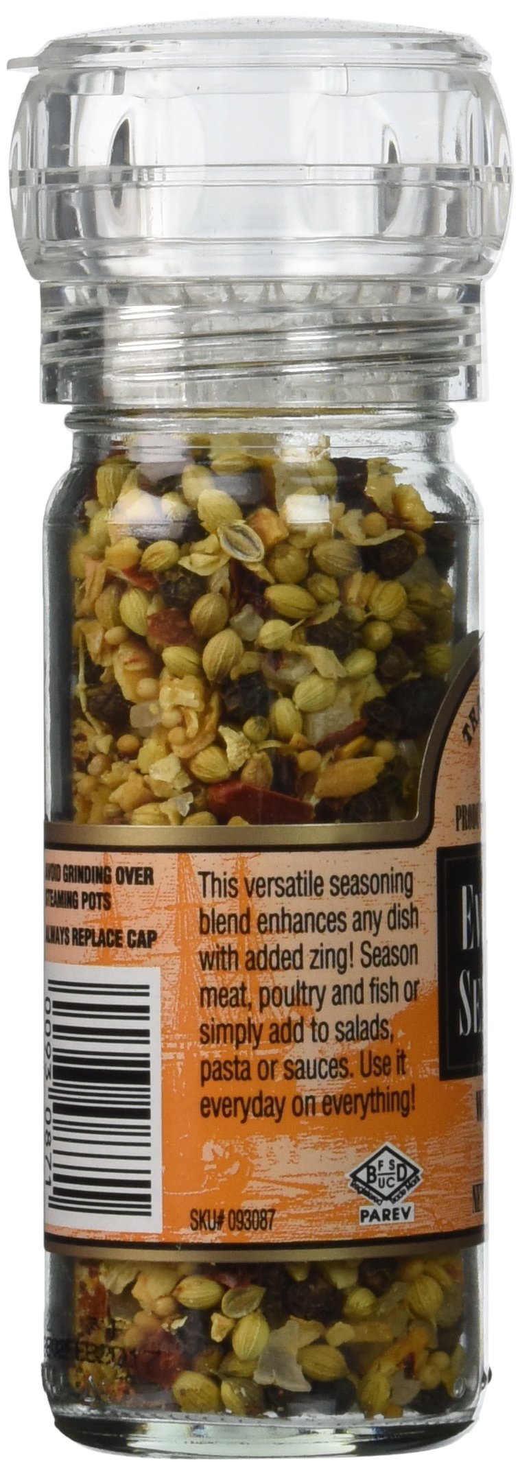 Trader Joe's Everyday Seasoning with Built in Grinder Use on Everything Everyday Sea Salt,mustard Seeds, Black Peppercorns,coria