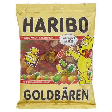 Haribo Gold Bears Gummi Candy 1Kg/35.27Oz