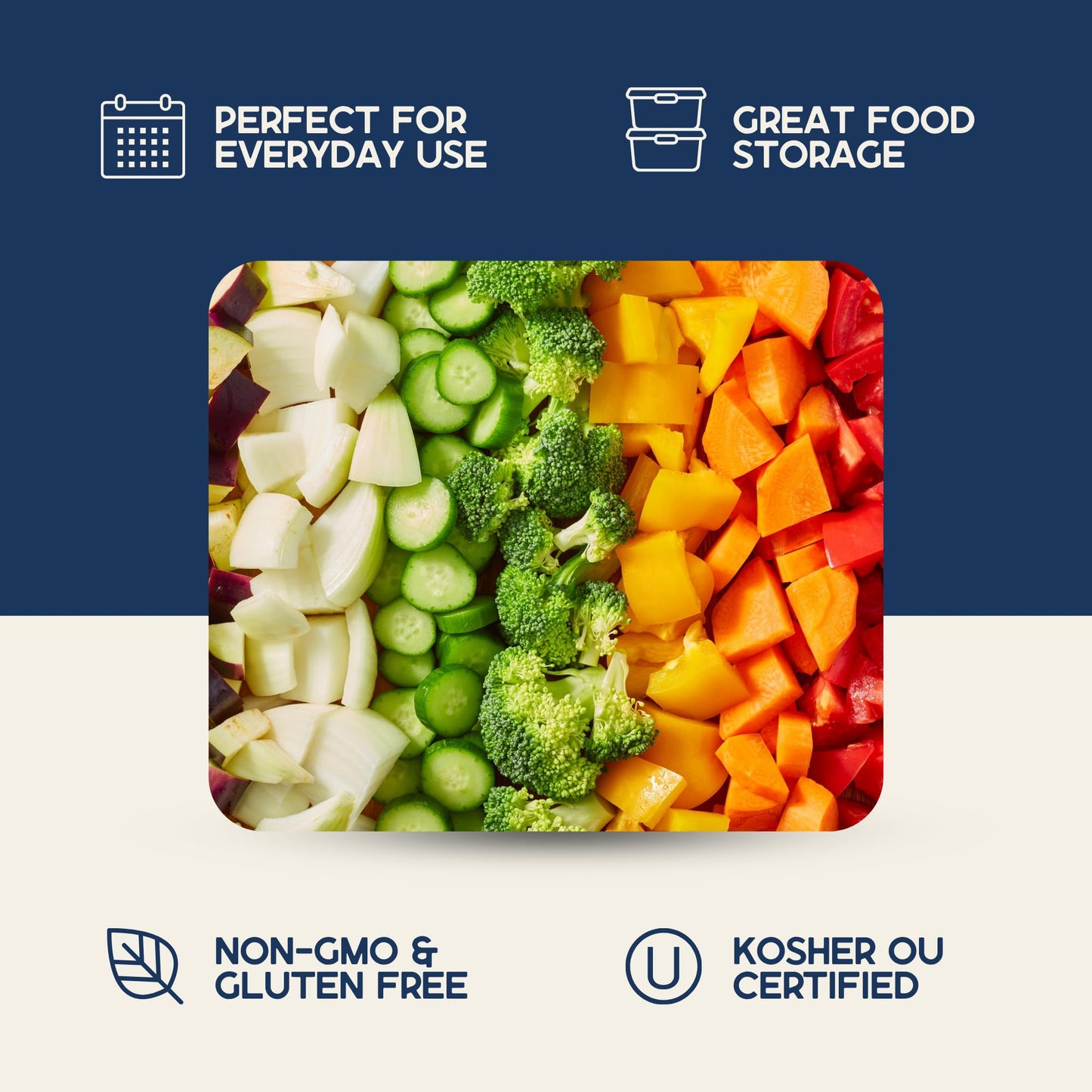 Harmony House Dehydrated Vegetable Sampler – 15 Count Variety Pack, Resealable Zip Pouches, For Cooking, Camping, Emergency Supply And More