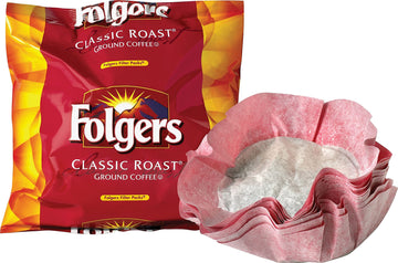 Folgers 06114 Coffee Filter Packs, Classic Roast, .9Oz, 160/Carton
