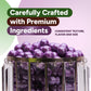 Crafty Confections Shimmer Gumballs - G  Bubble Gum 3.5 oz - Pearl Purple Candy for Party Favors & Easter Basket