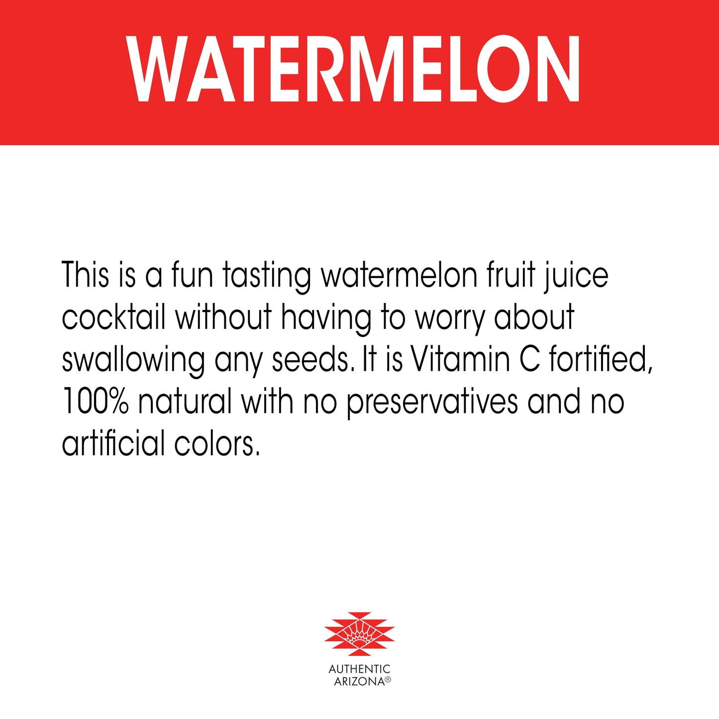 Arizona Watermelon Fruit Juice Cocktail, 23 Fl Oz - Pack of 12