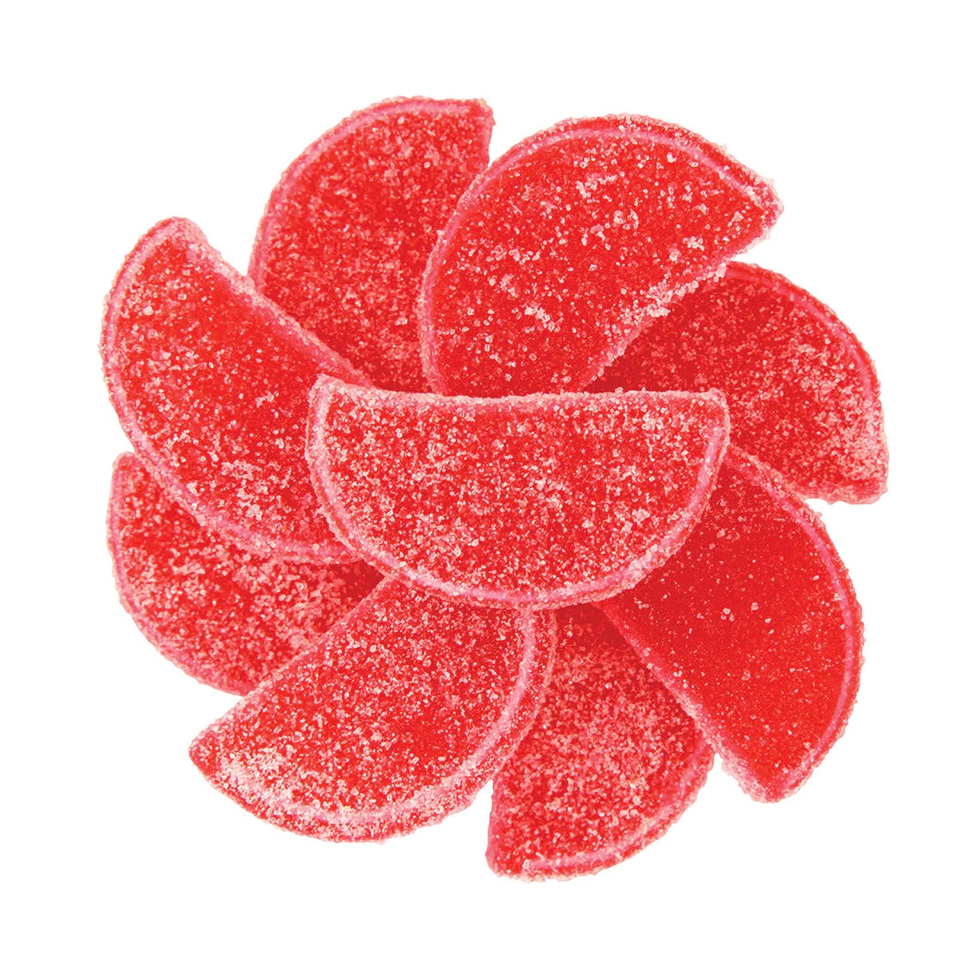 NY Spice Shop Fruit Slices Jelly Candy - 1 Pound Red Raspberry Candied Fruit - Fruit Candy Slices - Bulk Gummy Candy Slices - Ol