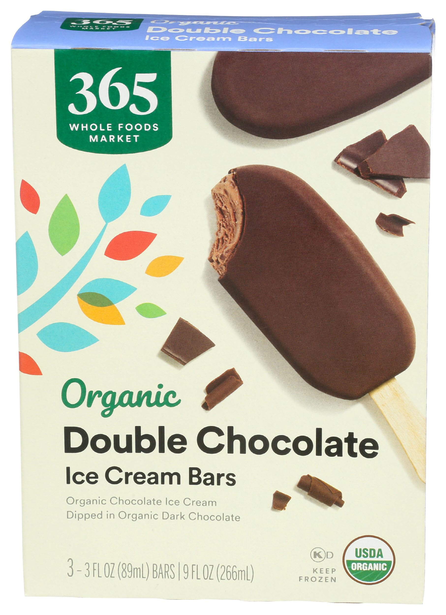 365 by Whole Foods Market Organic Double Chocolate Ice Cream Bar, 9 FZ