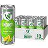 V8 +ENERGY Lemon Lime Energy Drink, Pack of 12 Cans, 11.5 Fl Oz Each, Made with Real Juices