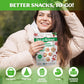 Drizzilicious Mini Rice Cakes - Rice Crisps, Healthy Snack For Mature-Themeds And Kids, Flavored Rice Cakes, Vegan, Gluten Free, Only 90 Calories Per Serving - Peppermint, 4 Oz (Pack Of 2)