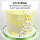 Global Sugar Art Edible Daisy Sugar Cake Flowers White, Unwired, 18 Count By Chef Alan Tetreault