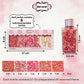 Confect Pink, White & Gold Heart & Flower Sprinkles Mix - Edible Sprinkles For Baking, Cake & Cupcake Decorations - Valentines D