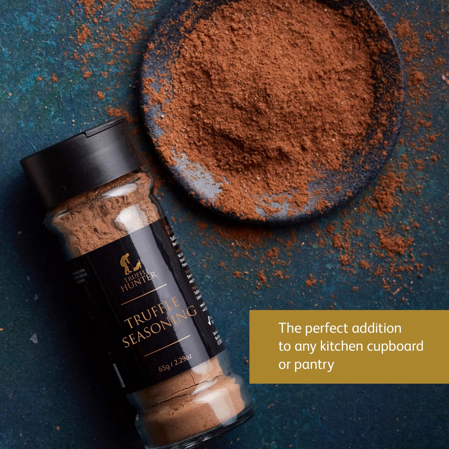 TruffleHunter Black Truffle Seasoning - Umami Gourmet Condiment - 2.29 Oz