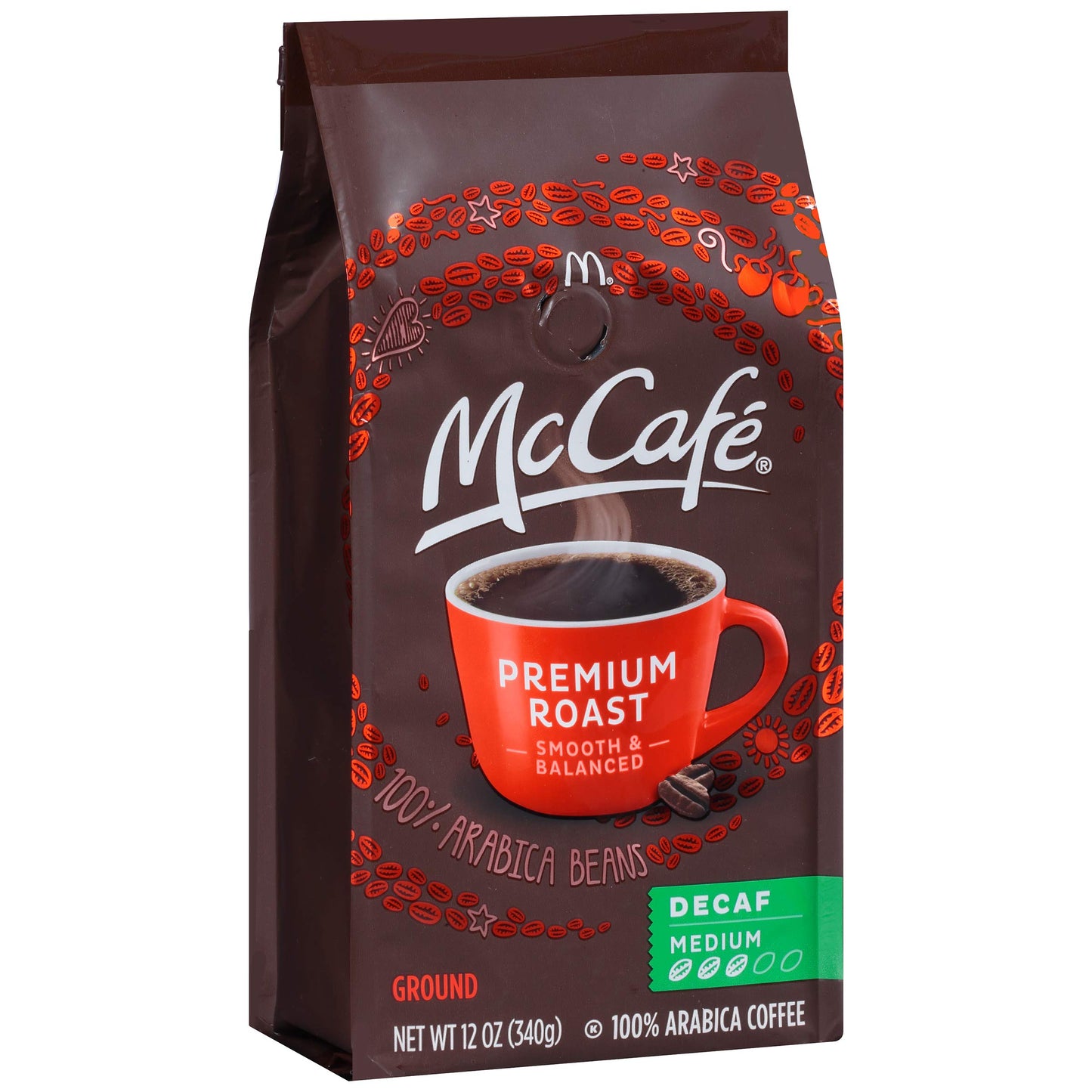 Mccafe Premium Roast Decaf Ground Coffee (12Oz Bags, Pack Of 6)