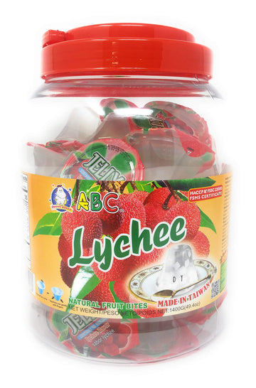 Funny Hippo Abc Fruitery Jelly Natural Fruit Bites - Lychee 49.4Oz (1400G)