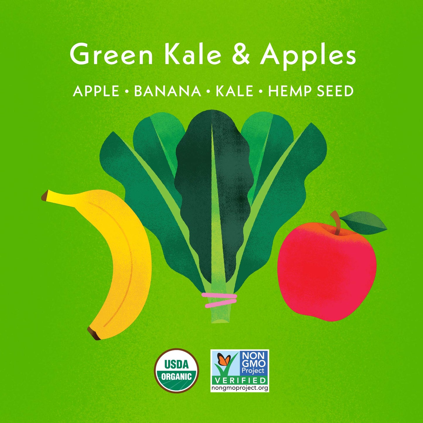 Once Upon A Farm, Organic Green Kale & Apples Pouch, 3.2 Ounce