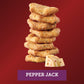 Sargento Cheese Bakes Pepper Jack Crackers, Cheese Crackers, Lunch Snacks, Bulk Snacks, 6-4.5 oz Bags
