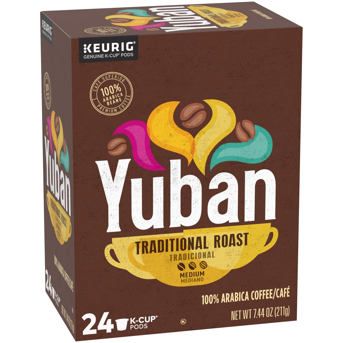 Yuban K Cups Traditional Medium Roast Coffee Pods, 24 Count