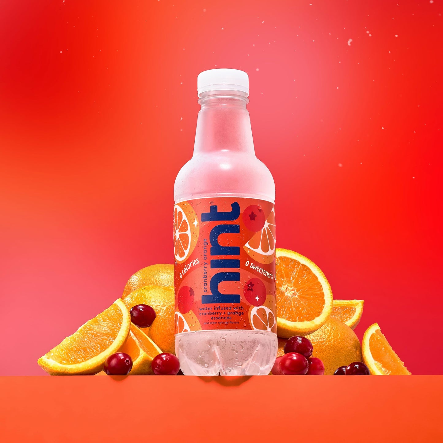 Hint Fruit-Infused Bottled Water  Cranberry Orange- Sugar Free Flavored Water with Zero Calories  Naturally Flavored  and No Artificial Sweeteners - 16 Fl Oz (Pack of 12)
