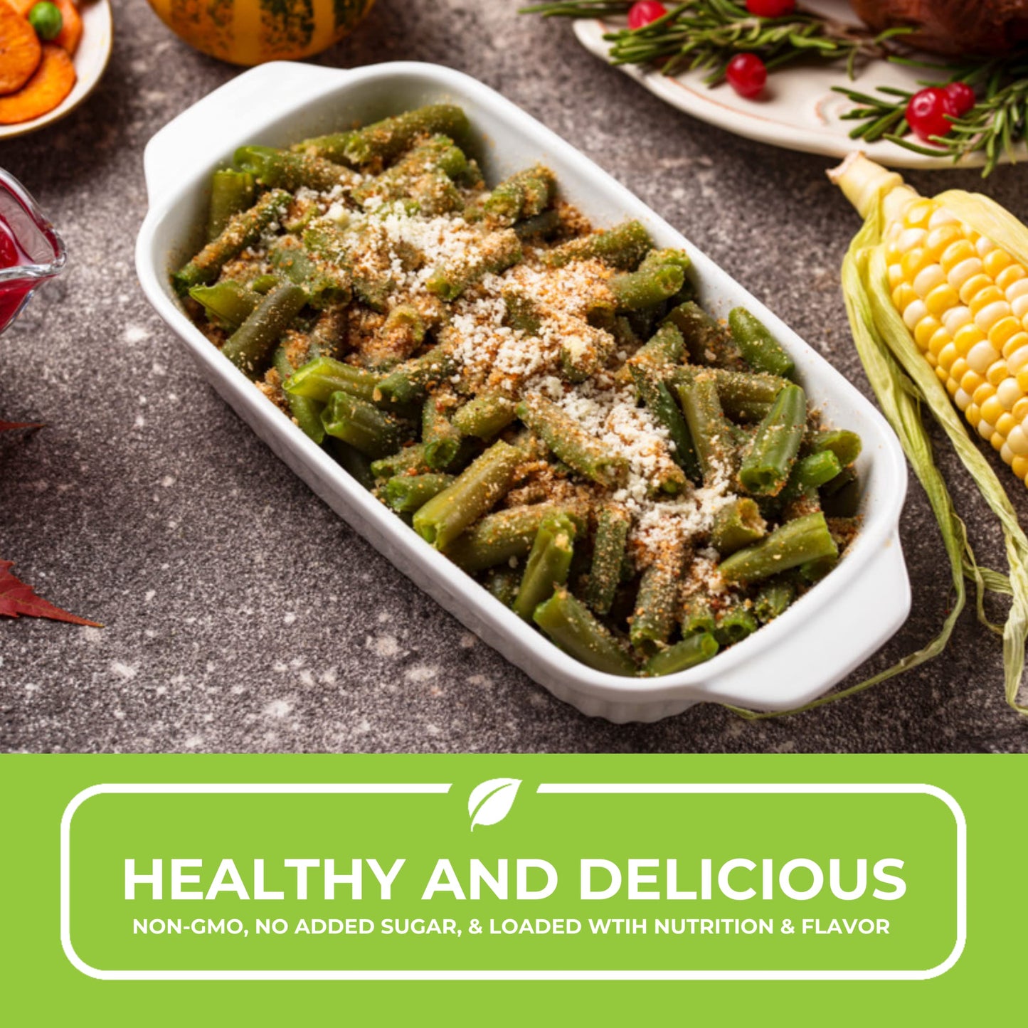 Nutristore Freeze Dried Green Beans 4-Pack | Perfect Healthy Snack | Emergency Survival Bulk Food Storage | Amazing Taste & Qual