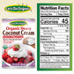 Lets Do Organic Vegan Coconut Cream - Heavy Whipped Cream, 13.5 Fl Oz, Pack of 12