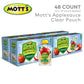 Mott'S Mighty Honeycrisp Apple Applesauce, 3.2 Oz Clear Pouches, 48 Count (4 Packs Of 12), No Sugar Added, Good Source Of Fiber,