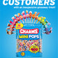 Tootsie Roll Charms Mini Pops - 4.5 lb Fruity Hard Candy Lollipops, 400 Count, Assorted Flavors, Gluten-Free