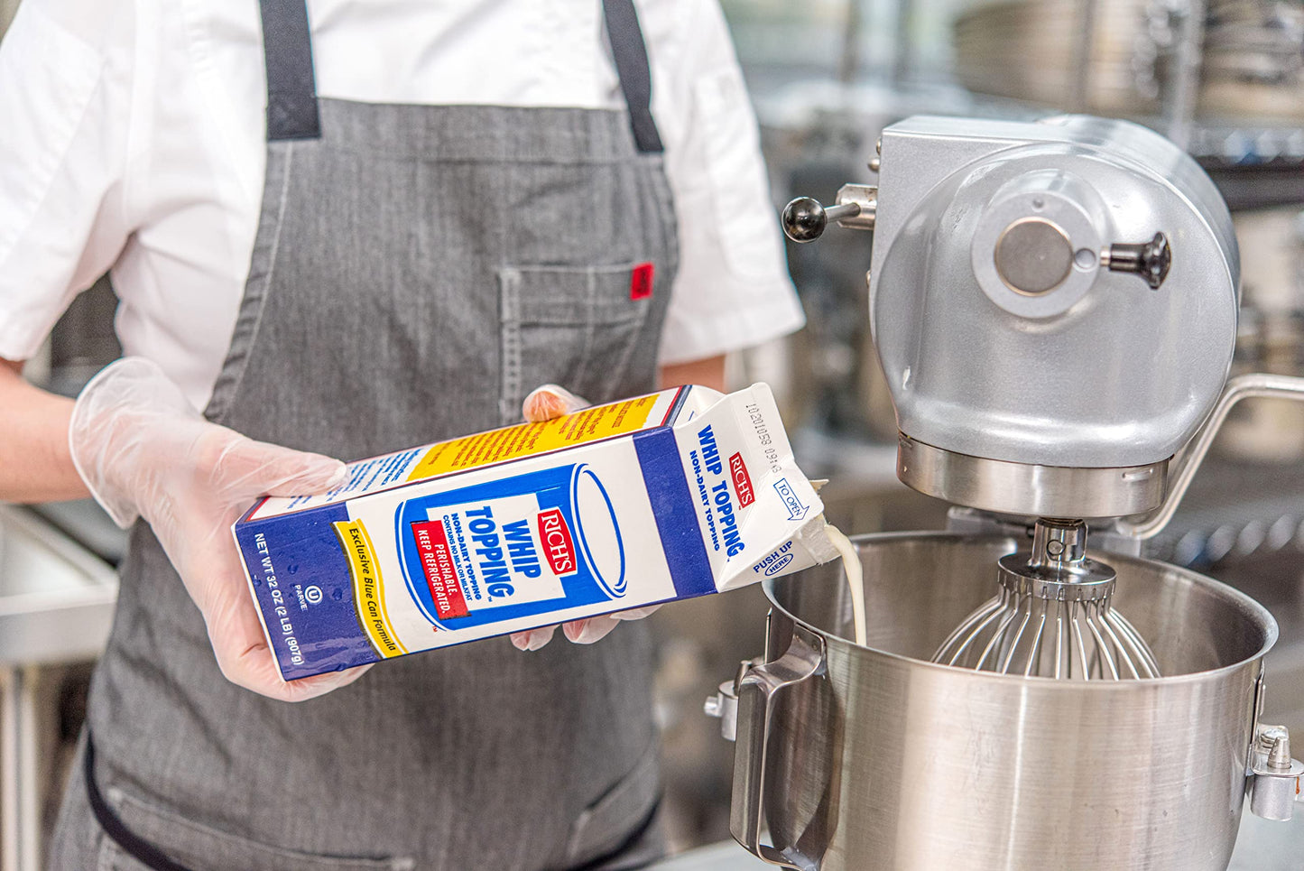 Richs Non-Dairy Whip Topping - Liquid Whip Topping, Thaw, Pour & Whip, great Dessert Filling, 2lb Cartons, 12 Pack