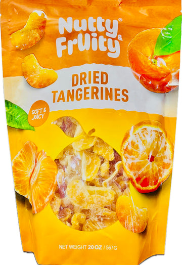 Dried Tangerines by Nutty & Fruity - Soft & Juicy Citrus Snack, No Added Colors, Gluten Free, 20 oz