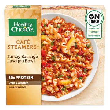 Healthy Choice Caf   Steamers Turkey Sausage Lasagna Bowl, Frozen Meal, 10 oz. Bowl