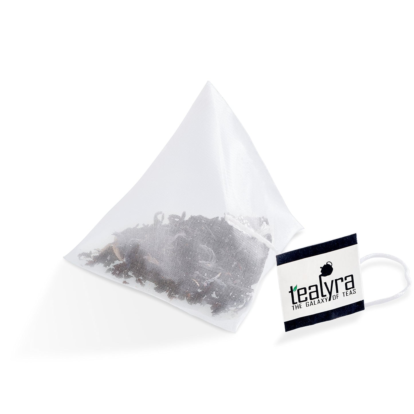 Tealyra Cream Earl Grey Tea Pyramids - Black Leaf Tea, Citrusy Vanilla Flavor, 25 Sachets, 2 Ounce
