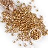 Cobakey Bright Gold Sprinkles For Cake Decorations 100G/ 3.52Oz Star Metallic Pearl Sugar Sprinkles For Cupcake Toppers Wedding