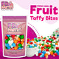 Freeze Dried Air Taffy Bites Crunchy Candy - Variety Sour Fruit Flavors, 4Oz | Cherry, Orange, Watermelon, Blue Raspberry, Strawberry | Snack Treat, Gift