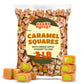 CRAZYOUTLET Caramel Cubes Candy - 2 lb Bulk Pack (150 Count) - Green Apple Filling - Individually Wrapped Treats