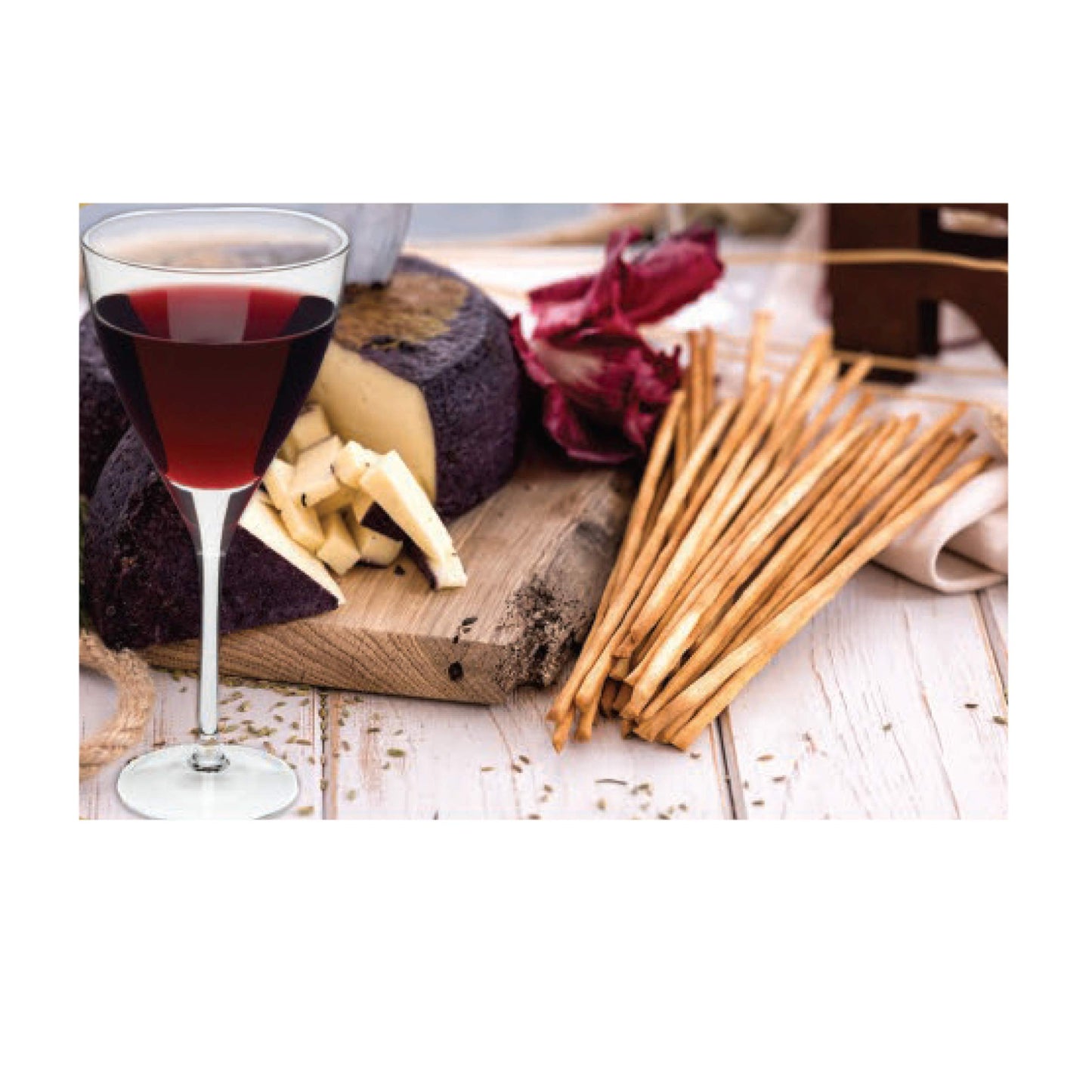 Flora Fine Foods Grissini Torinesi Traditional Italian Breadsticks, Oven-Baked, 4.4 oz (125g)