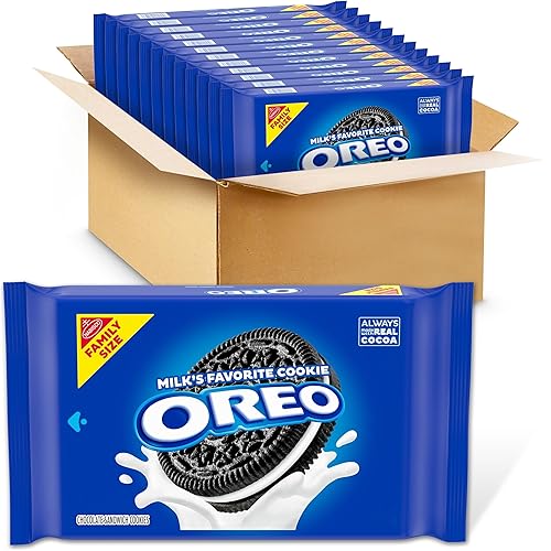 OREO Chocolate Sandwich Cookies, Family Size, 12 - 18.12 oz Packs