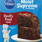 Pillsbury Moist Supreme Devils Food Premium Cake Mix, 15.25-Ounce (Pack of 12)