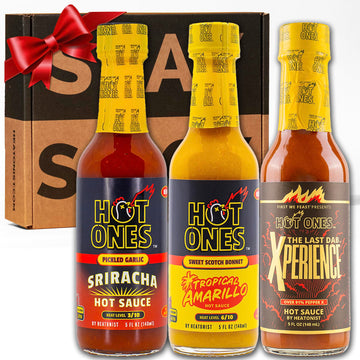 Hot Ones Hot Sauce Challenge Set - Season 27 Trio - Hot Sauces Gift Set - Variety Pack - Made With Natural Ingredients - Unique Small Batch Sampler - 5 Fl Oz Bottles (3-Pack)