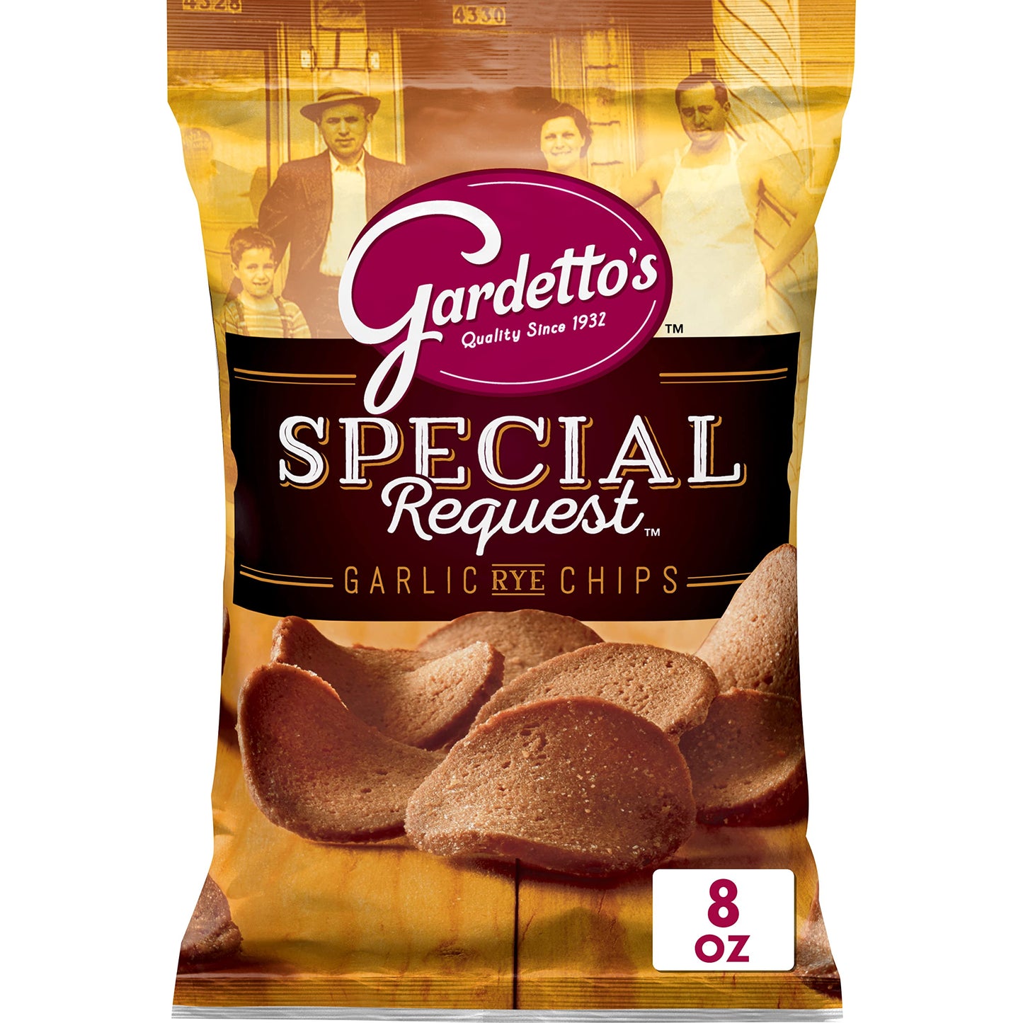Gardetto'S Snack Mix, Roasted Garlic Rye Chips, 8 Oz