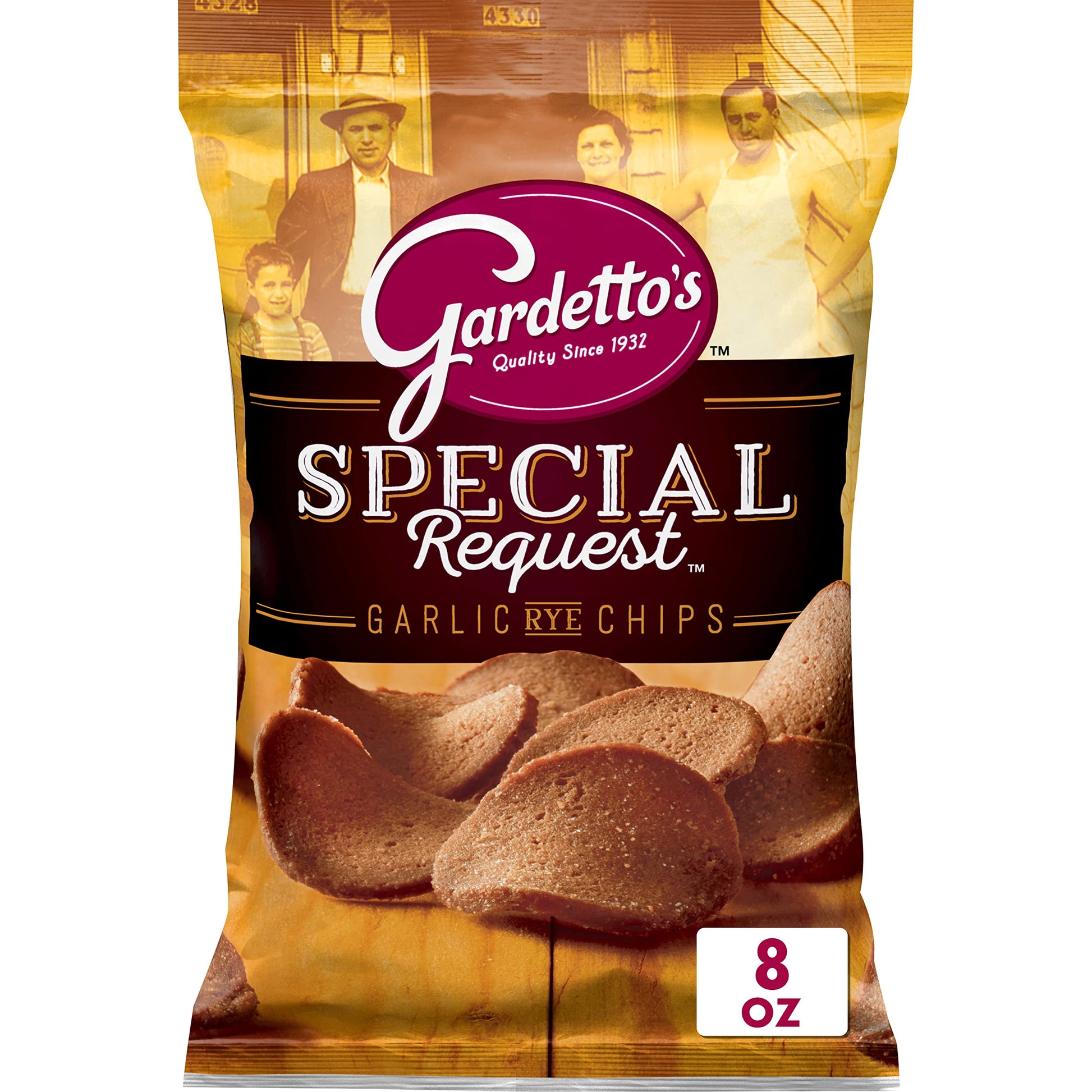 Gardetto'S Snack Mix, Roasted Garlic Rye Chips, 8 Oz