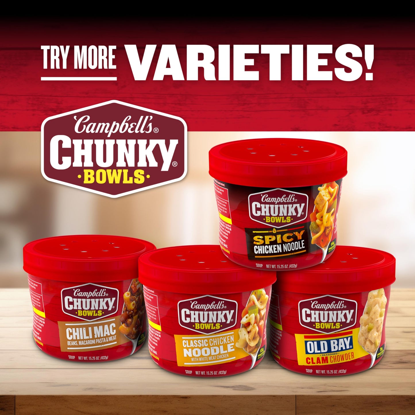 Campbells Chunky Soup, Spicy Chicken & Sausage Gumbo Soup, 15.25 oz Microwavable Bowl (Case of 8)