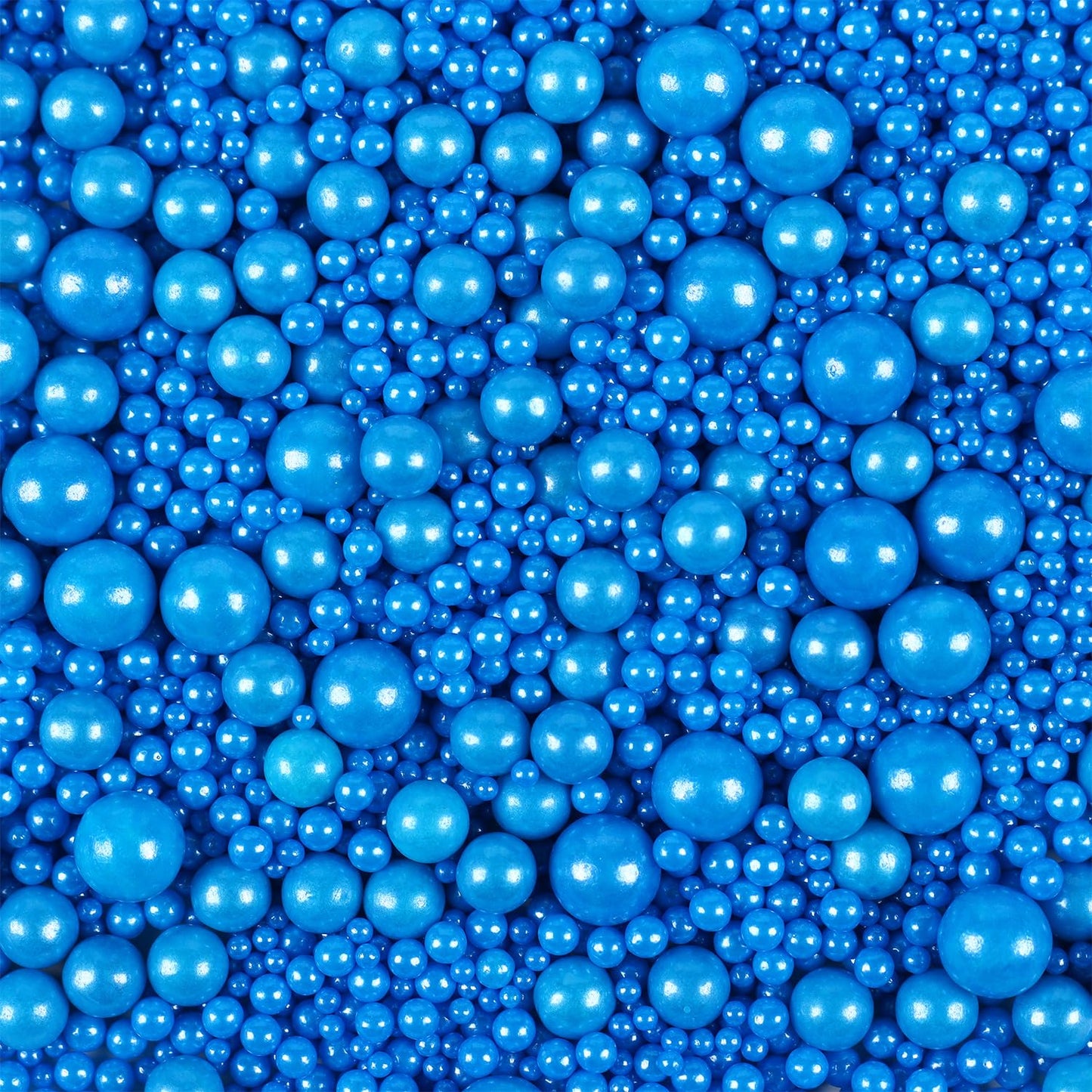 Edible Pearls For Cake Decorating, Blue Pearl Sprinkles, Blue Sprinkles For Cookies, Macaron, Cake, And Ice Cream Topping, Perfe